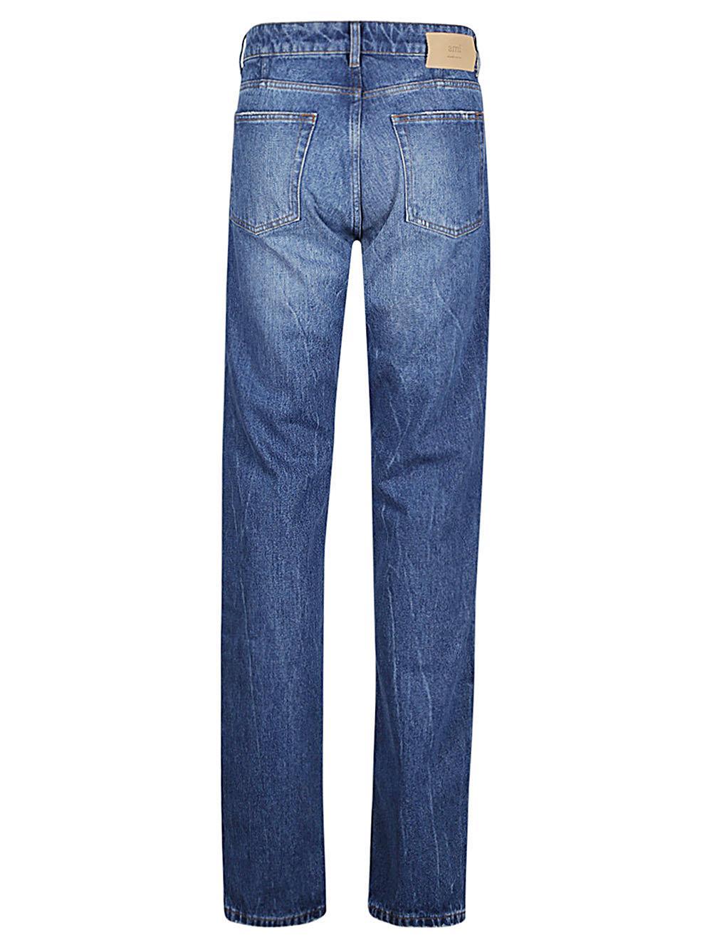 Cotton Jeans In Blue Product Image