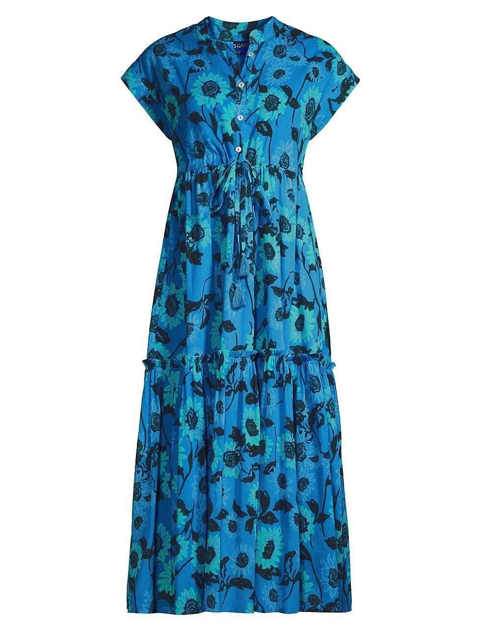 Womens Mumi Floral Cotton Midi-Dress Product Image