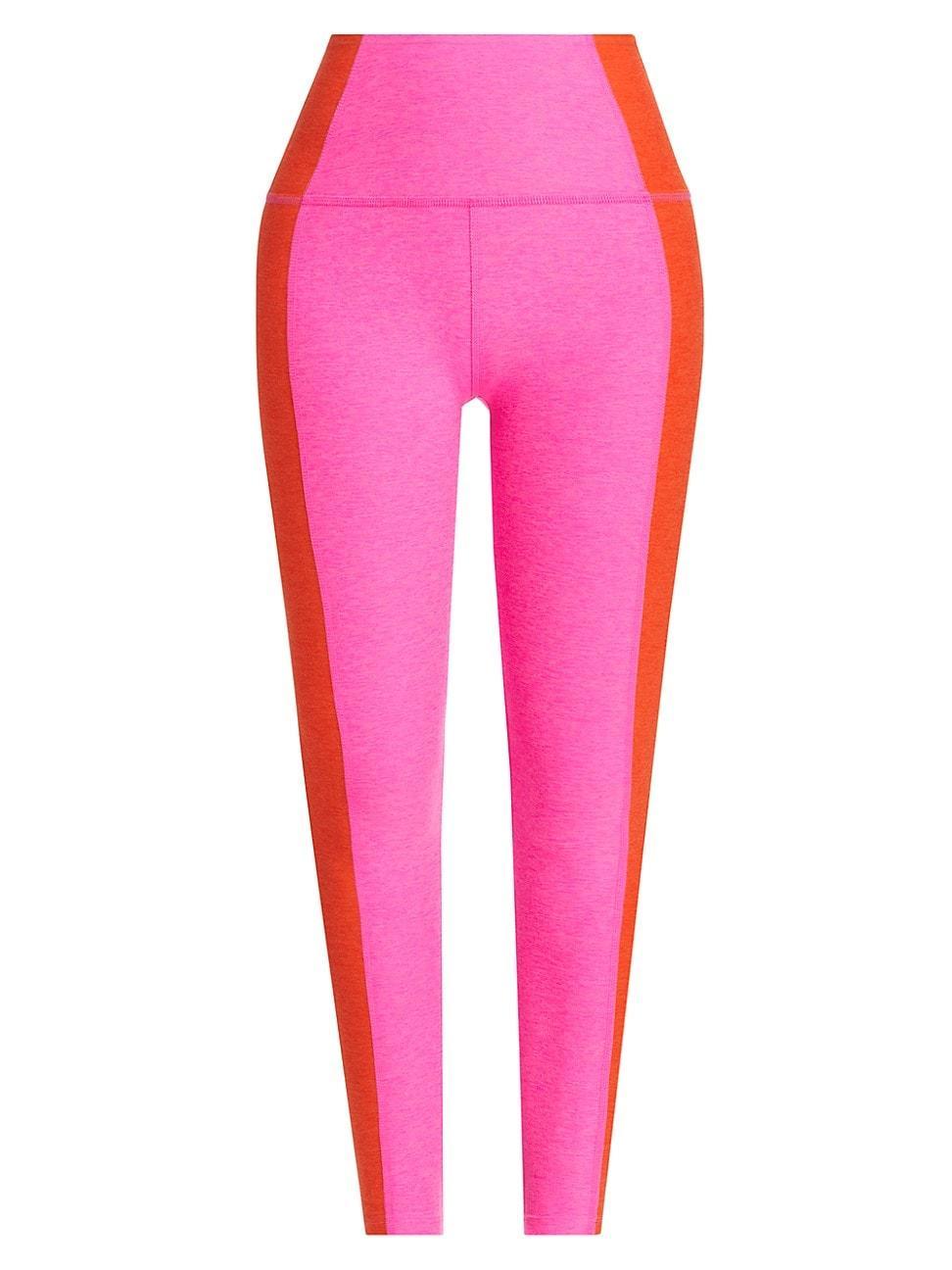 Womens Vitality Colorblocked High-Waisted Midi Leggings Product Image