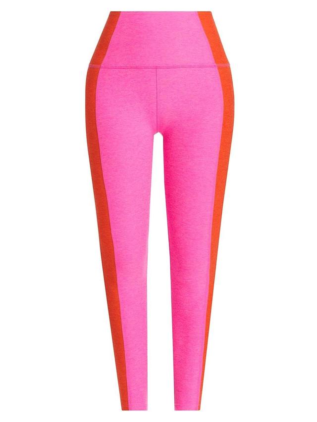 Womens Vitality Colorblocked High-Waisted Midi Leggings Product Image