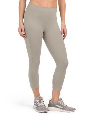 Space Dye Interlock Capri Leggings for Women | Polyester/Spandex Product Image