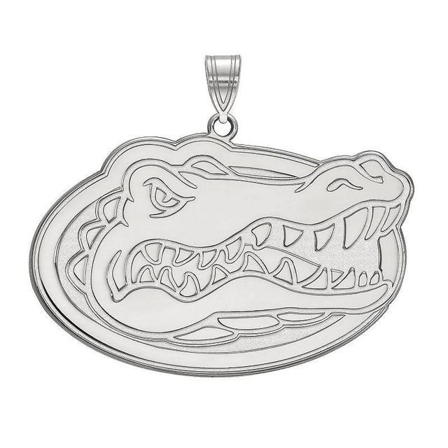 LogoArt Sterling Silver Florida Gators Extra Large Pendant, Womens Product Image