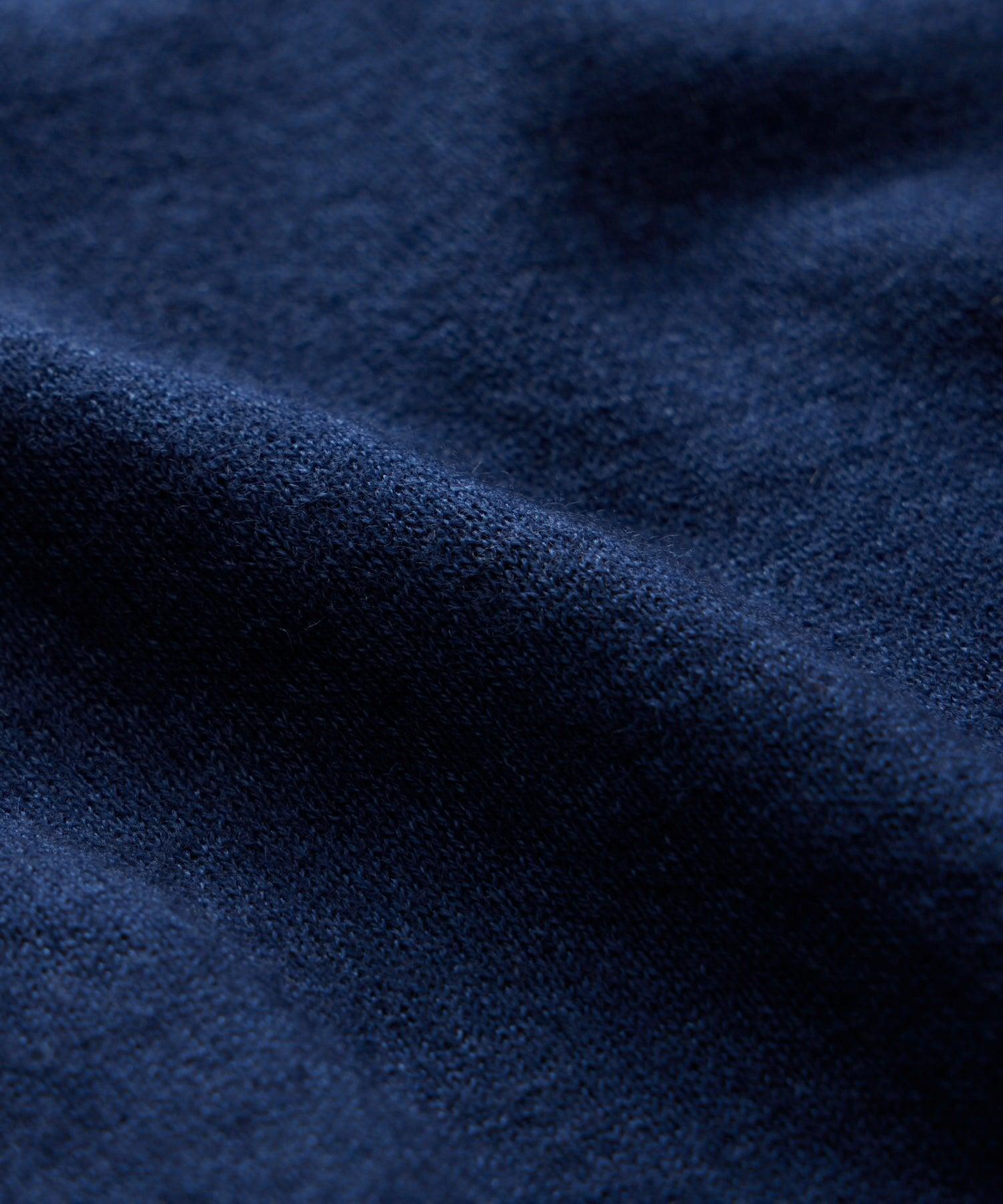 Italian Cashmere V-Neck Sweater in Navy Product Image