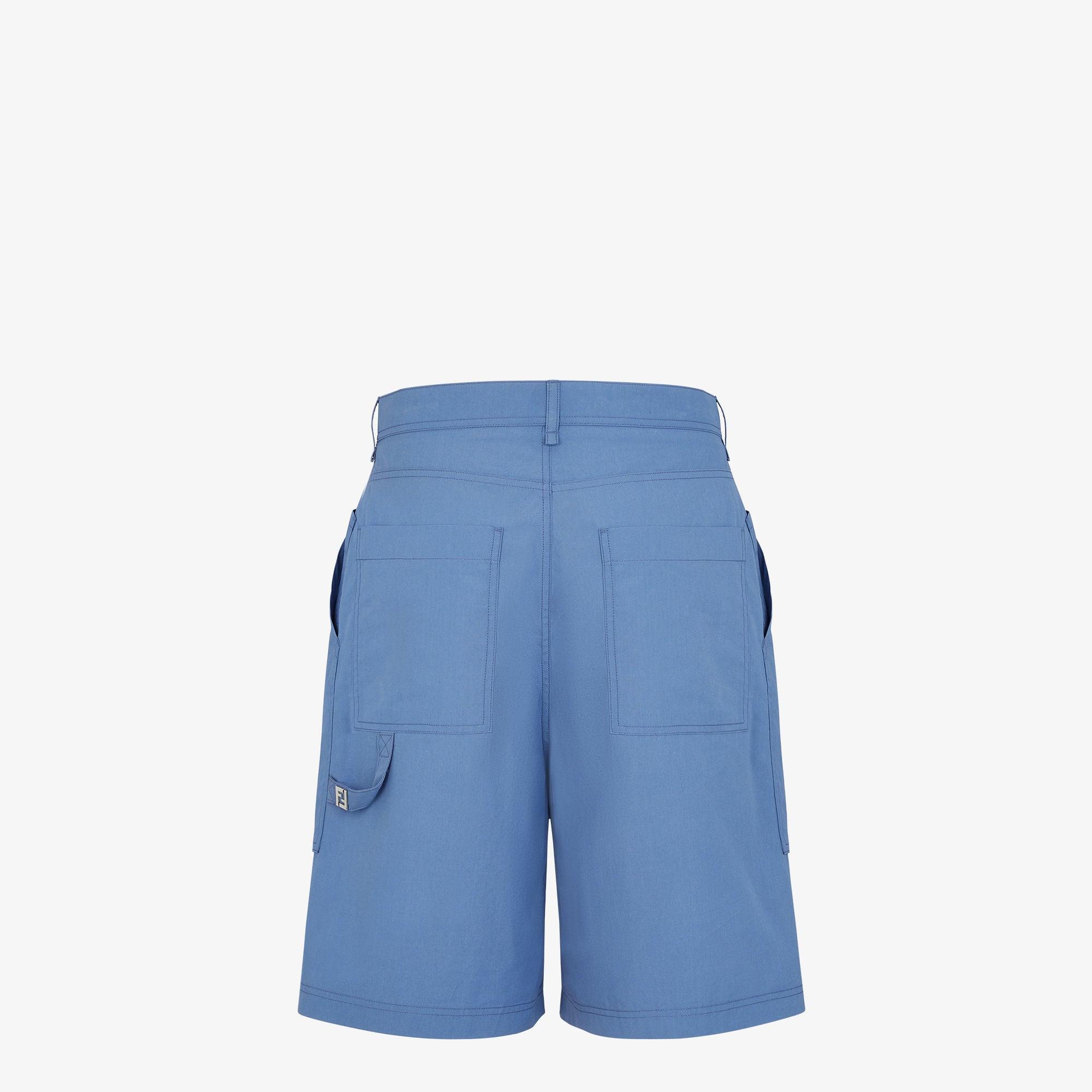 BermudasBlue poplin shorts Product Image