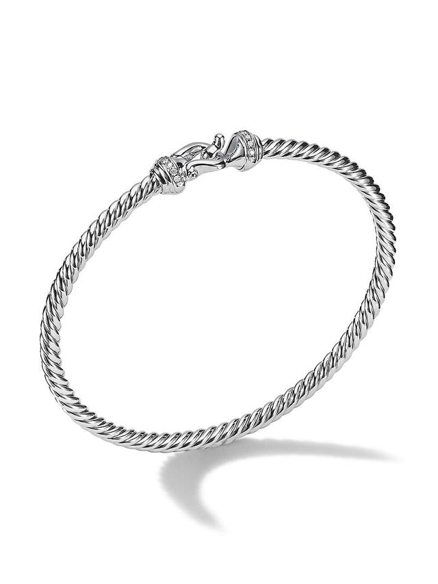 Womens Cable Collectibles 18K White Gold & Diamond Bracelet Product Image