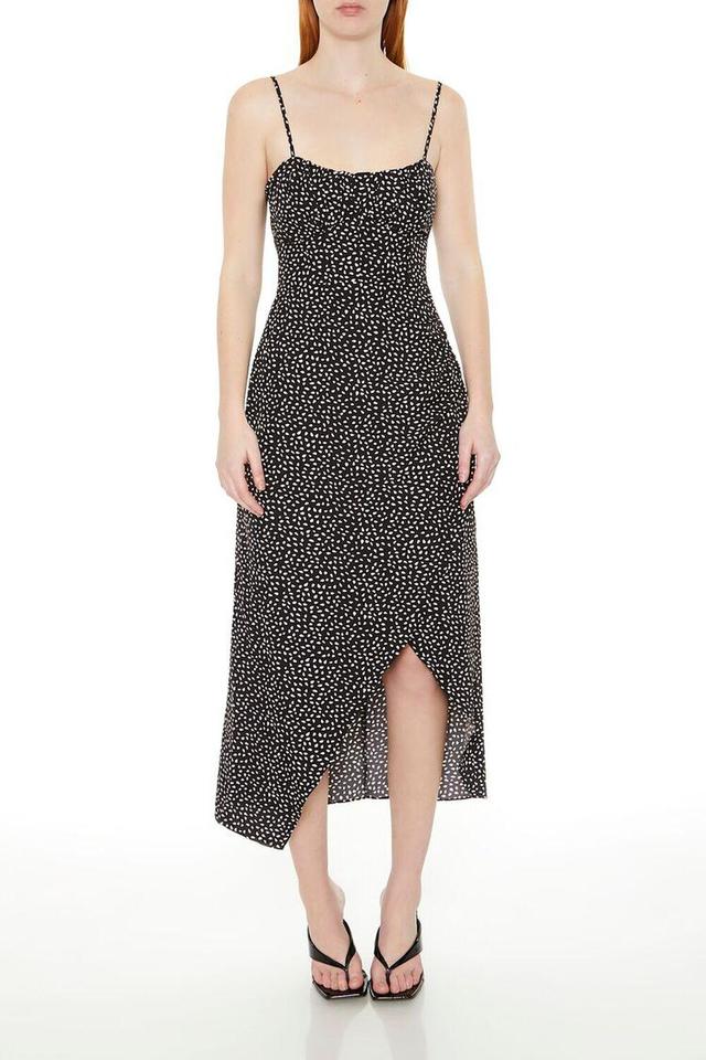 Satin Spotted Cami Midi Dress | Forever 21 Product Image