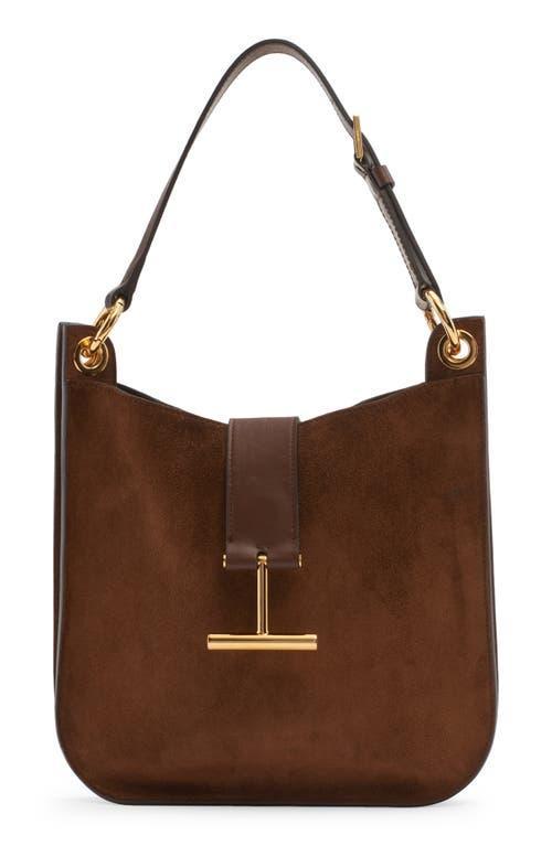 TOM FORD Small Tara Suede Top Handle Bag Product Image