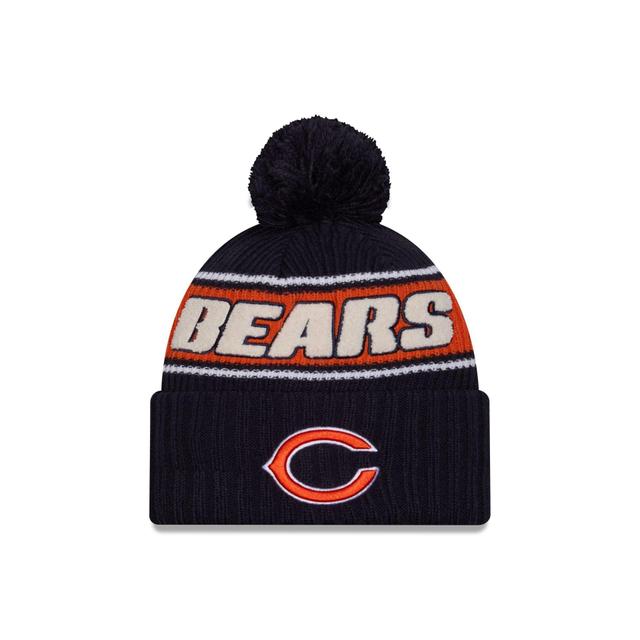 Chicago Bears 2024 Cold Weather Kids Pom Knit Hat Kids Product Image