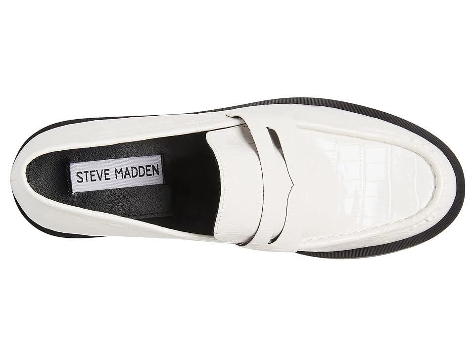 Steve Madden Goodman Loafer Croco) Women's Shoes Product Image