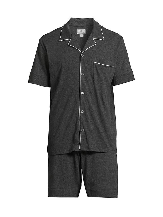 Mens Pima Cotton Short Pajama Set Product Image