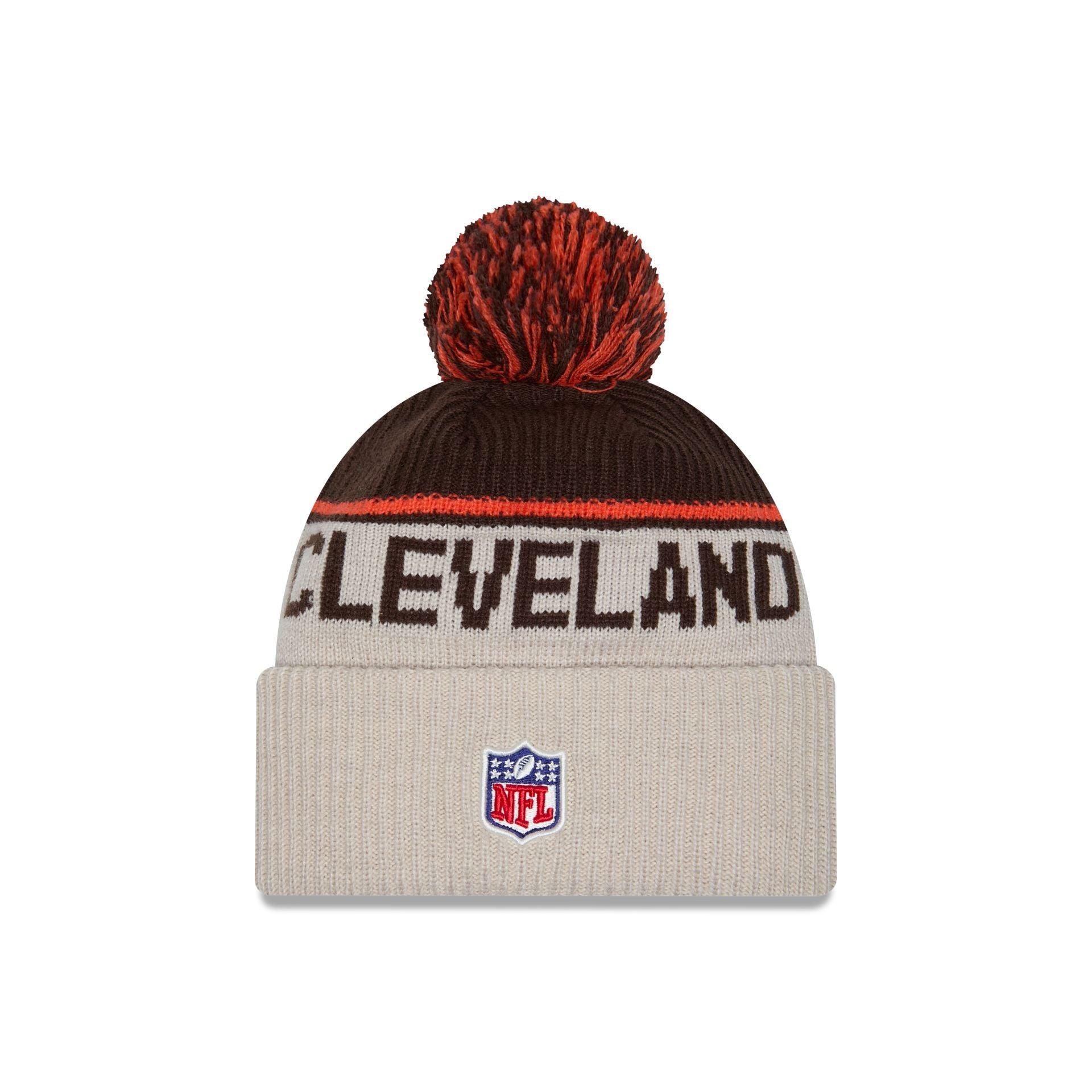 Cleveland Browns 2024 Cold Weather Historic Pom Knit Hat Male Product Image