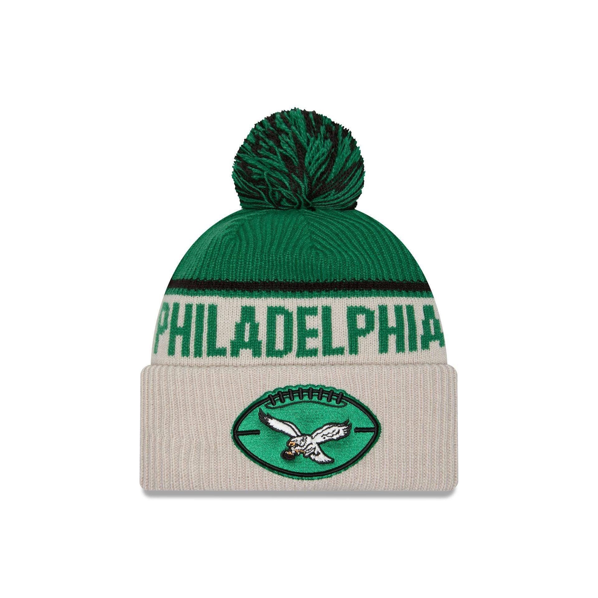 Philadelphia Eagles 2024 Cold Weather Historic Pom Knit Hat Male Product Image