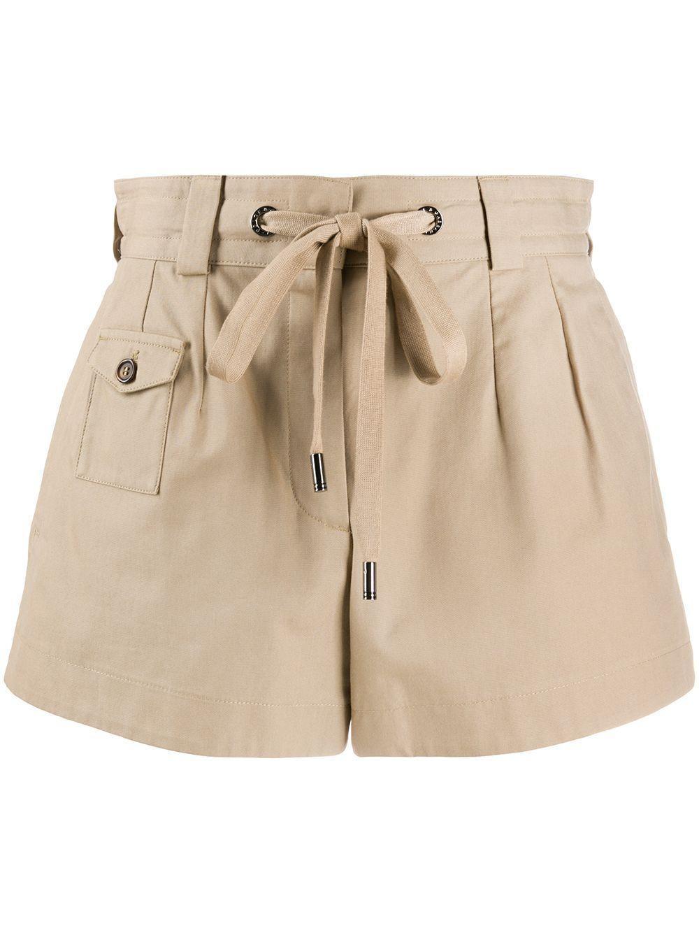 DOLCE & GABBANA Panama Shorts With Drawstring In Brown Product Image