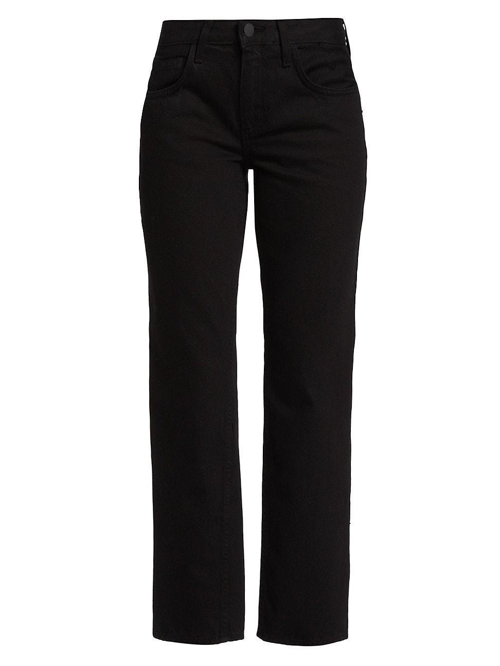 Womens Nevia Low-Rise Straight-Leg Jeans Product Image