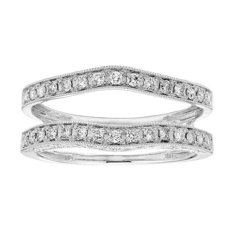 Certified Diamond (1/3 ct. t.w.) Ring insert in 14K White Gold Product Image