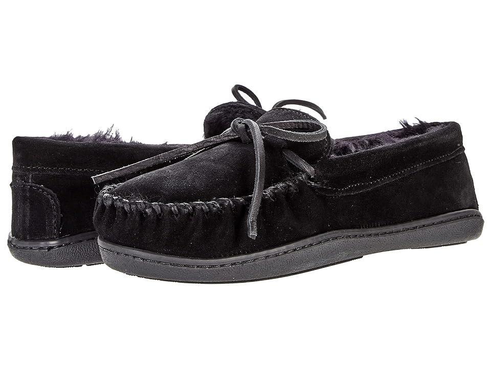 Minnetonka Sheepskin Hardsole Moc Women's Moccasin Shoes Product Image