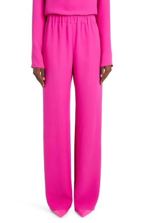 Valentino Garavani Wide Leg Silk Pants Product Image