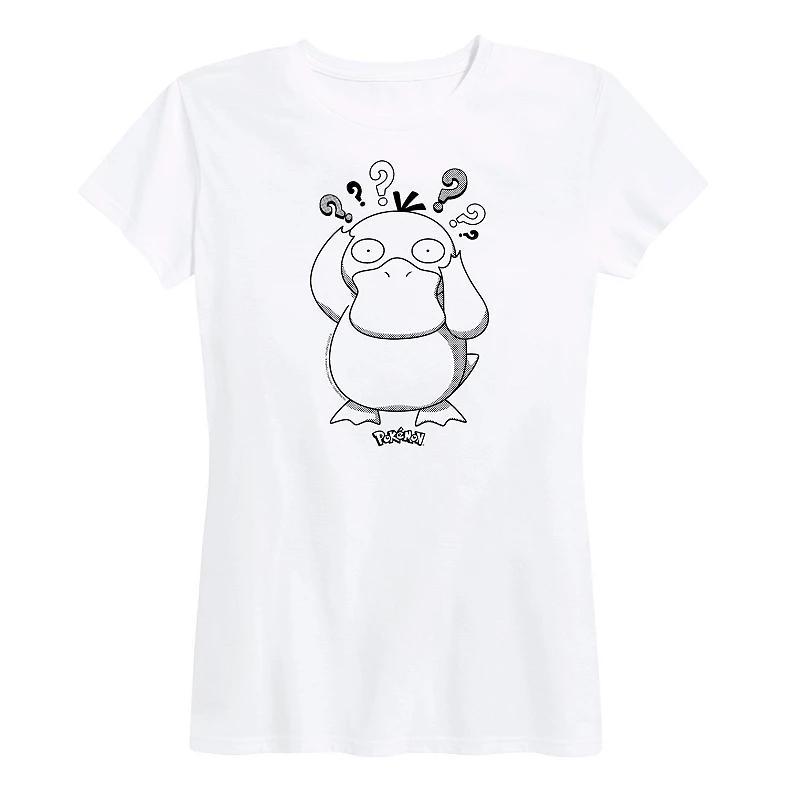 Womens Pokemon Psyduck Pattern Graphic Tee Product Image