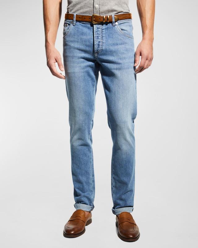 Men's 5-Pocket Denim Jeans Product Image