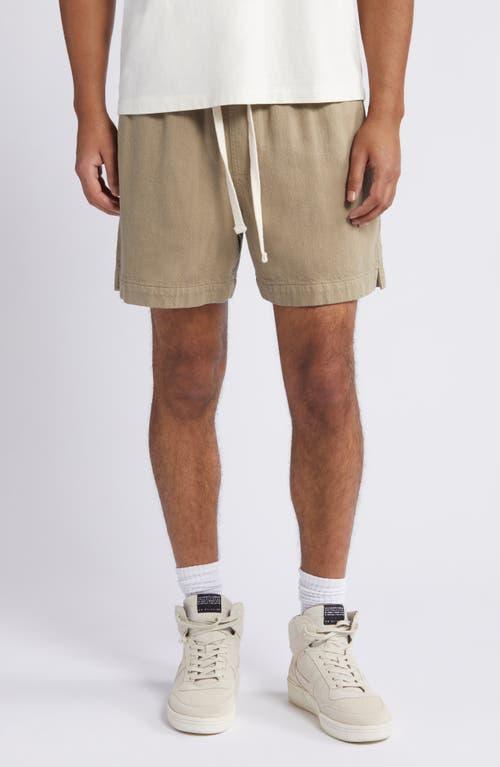 FRAME Elastic Waist Cotton Terry Shorts Product Image