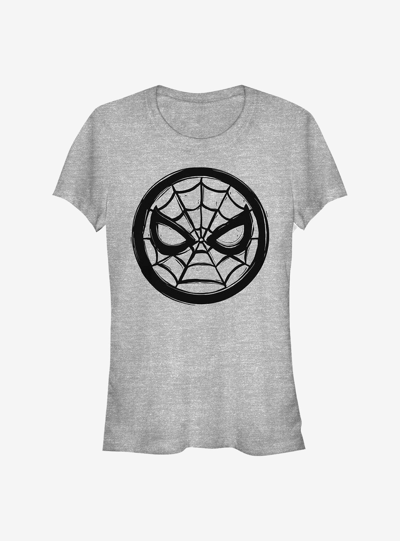 Marvel Spider-Man Woodcut Spider-Man Girls T-Shirt Product Image