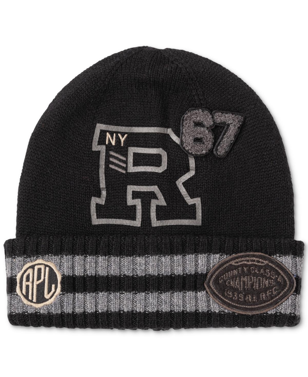 POLO RALPH LAUREN Men's Letterman Beanie In Polo Black Product Image