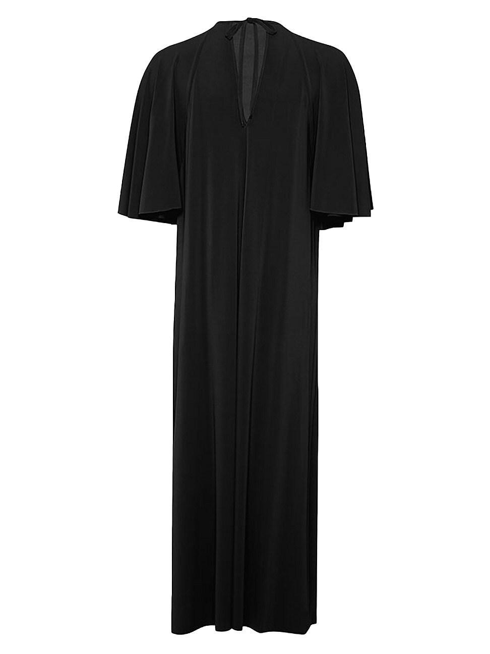 Womens Joan Flutter-Sleeve Jersey Maxi Dress Product Image