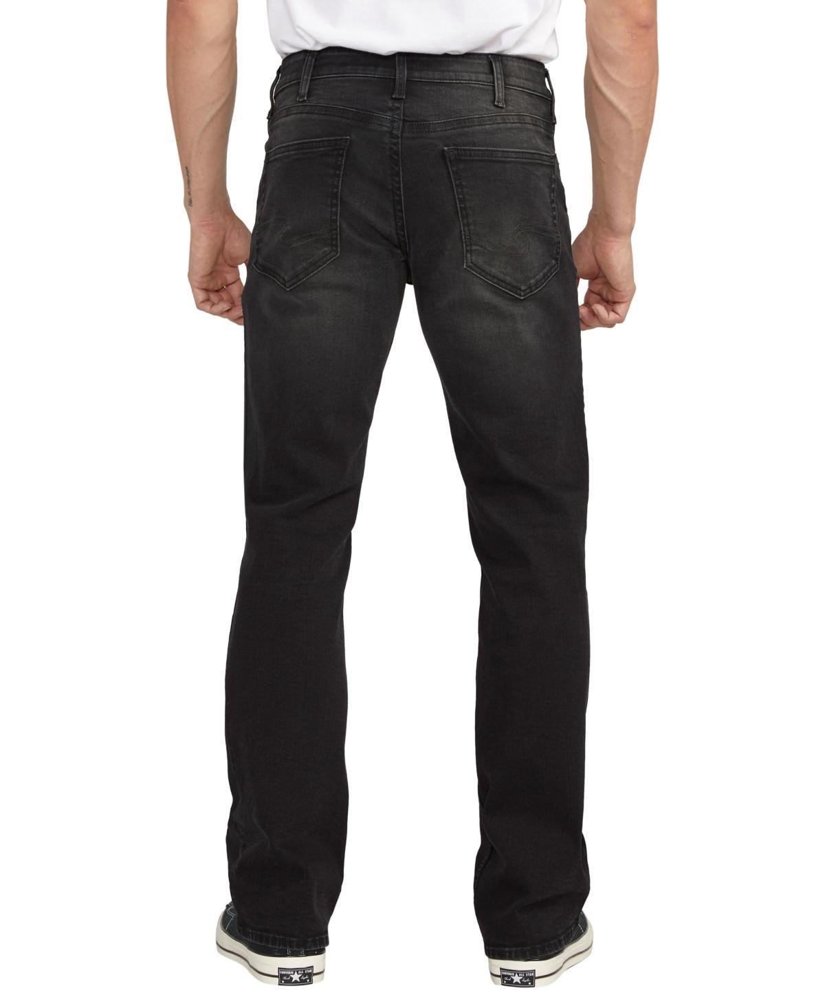 Silver Jeans Co. Zac Relaxed Fit Straight Leg Black Wash Jeans Product Image