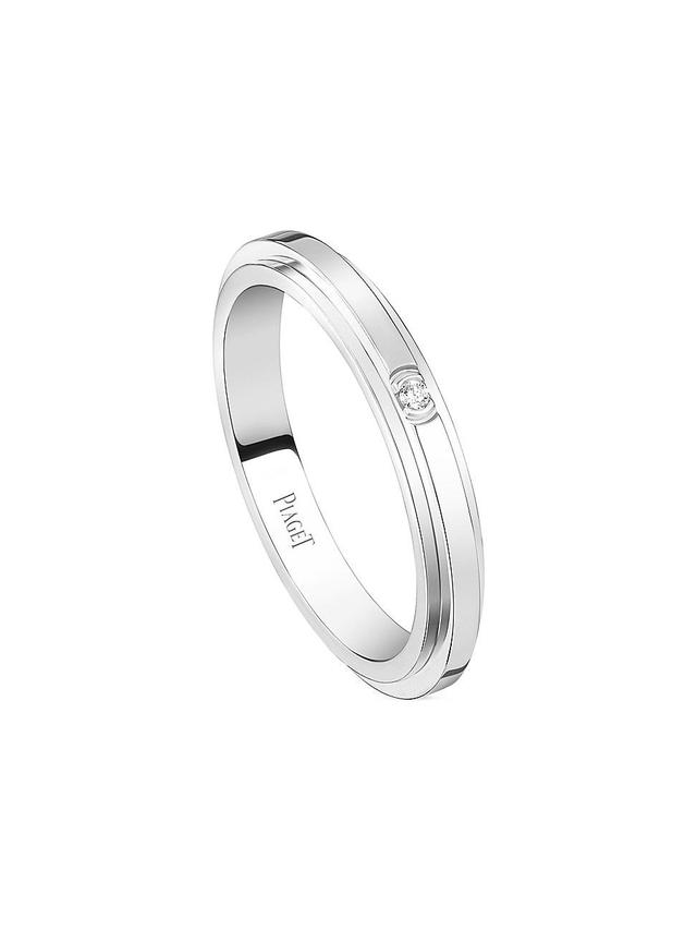 Womens Possession 18K White Gold & 0.01 TCW Diamond Wedding Band Product Image