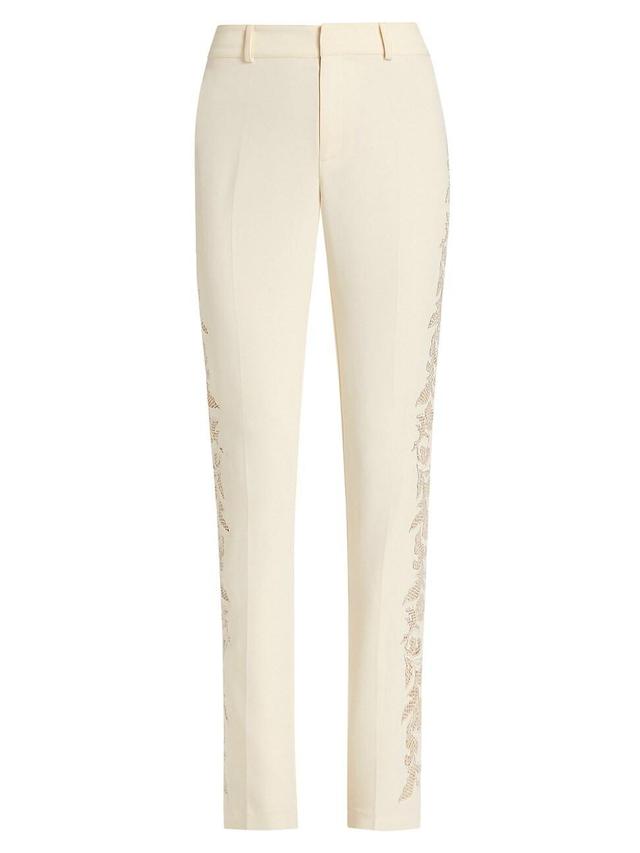 Womens Kerry Paisley-Embroidered Pants Product Image