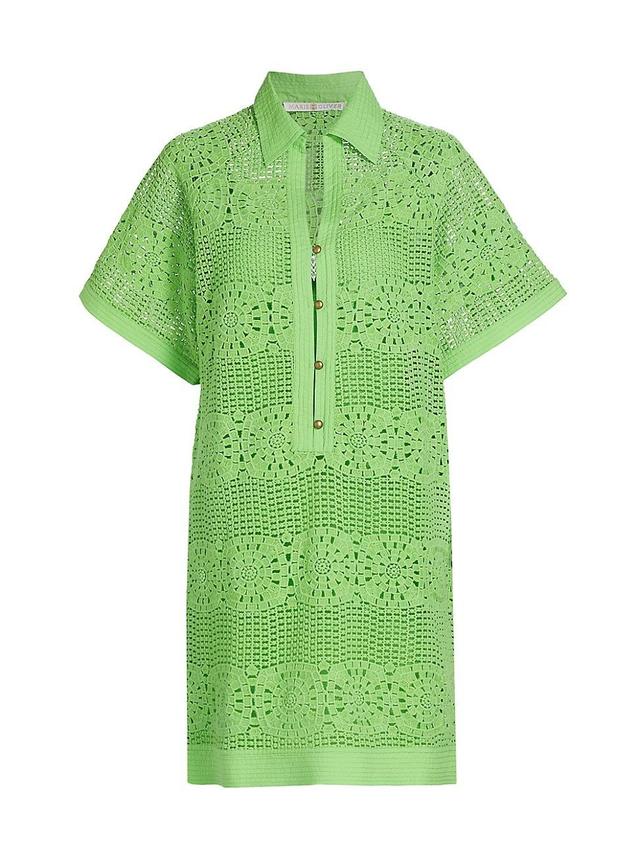 Womens Urma Crocheted Cotton Shift Dress Product Image