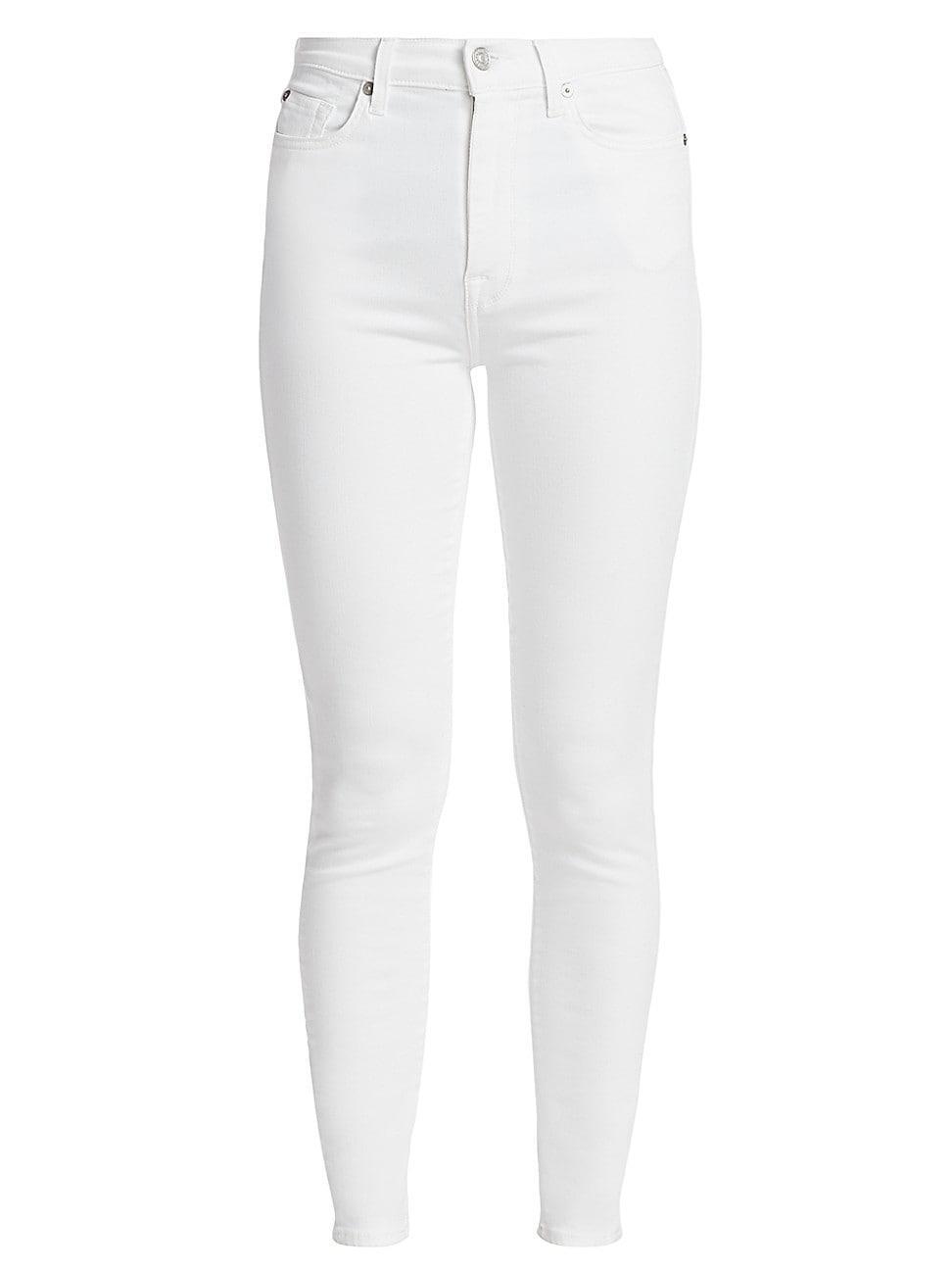 Womens High-Rise Luxe Ankle Skinny Jeans Product Image