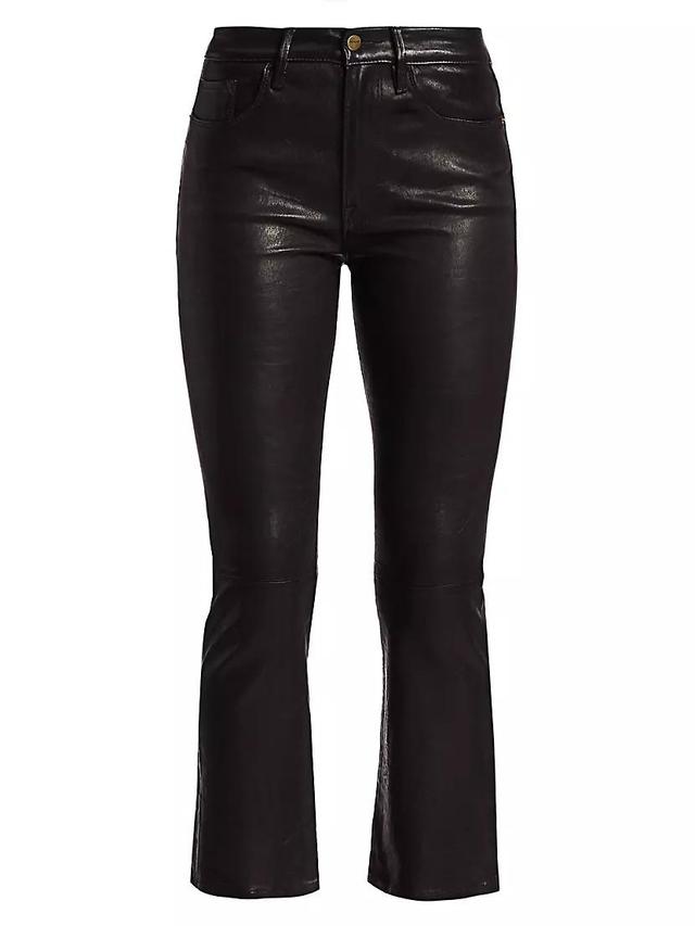 Le Crop Mini Boot Leather Pants Product Image