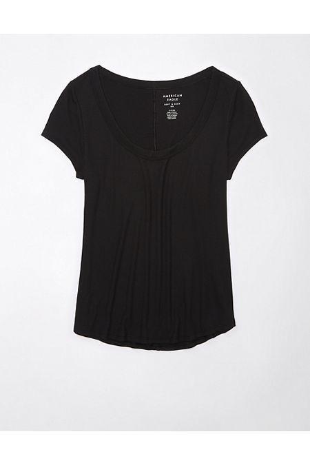 AE Soft Sexy Short-Sleeve Ribbed Tee Women's Product Image