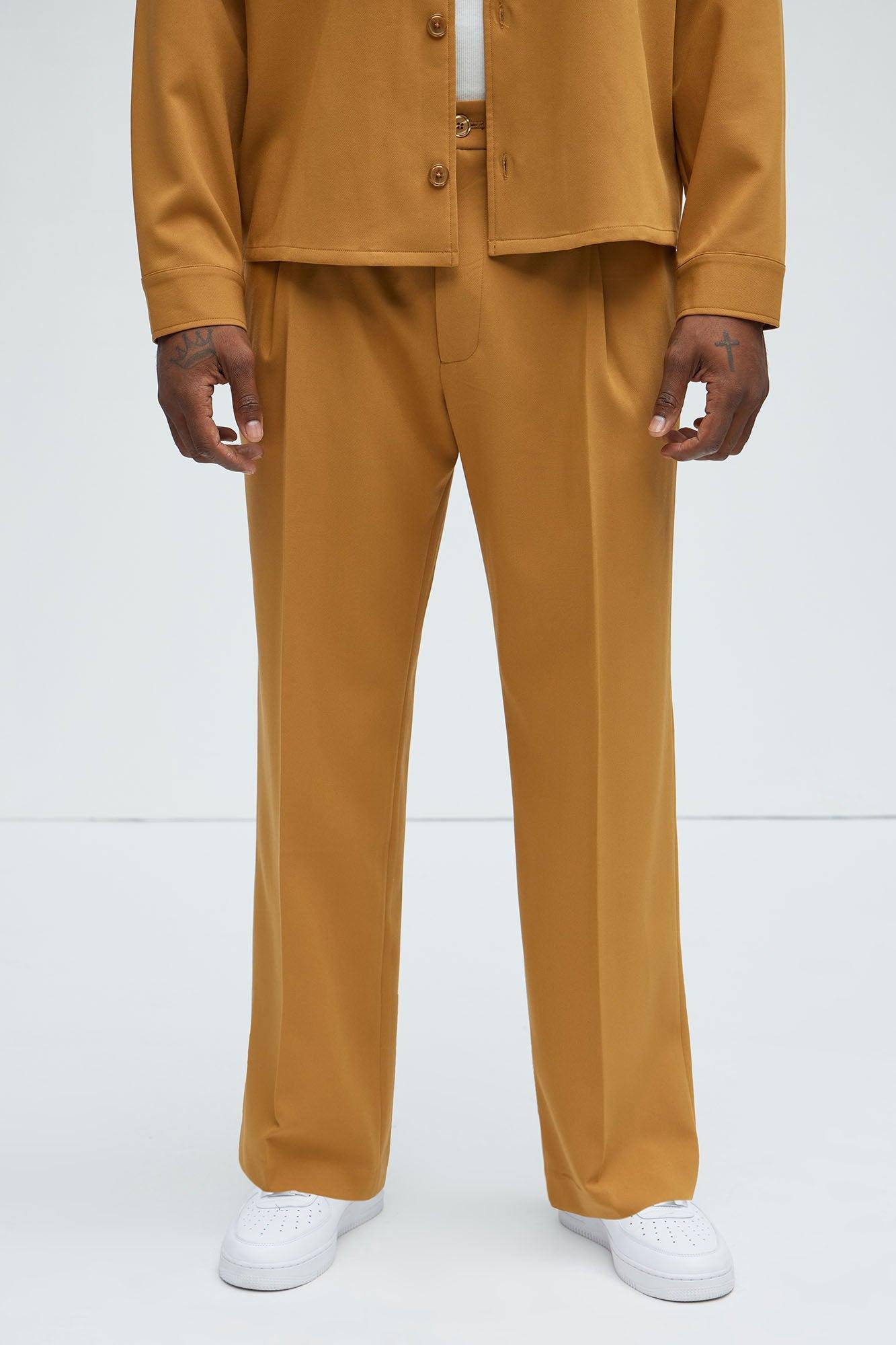 Ronan Relaxed Tapered Trousers - Camel Product Image