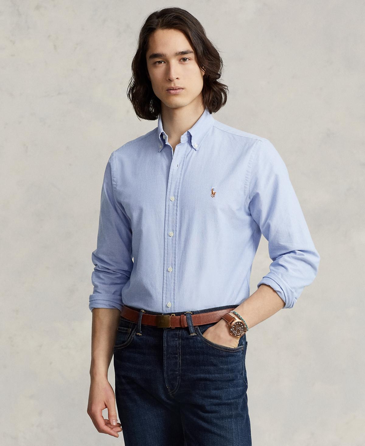 Polo Ralph Lauren Classic Fit Long Sleeve Cotton Oxford Button Down Shirt Product Image