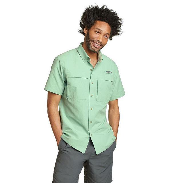 Mens Eddie Bauer Ripstop Guide Woven Shirt, Size: XL, Lt Green Product Image