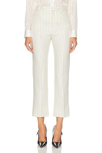 TOM FORD Striped Tailored Pant in Cream product image