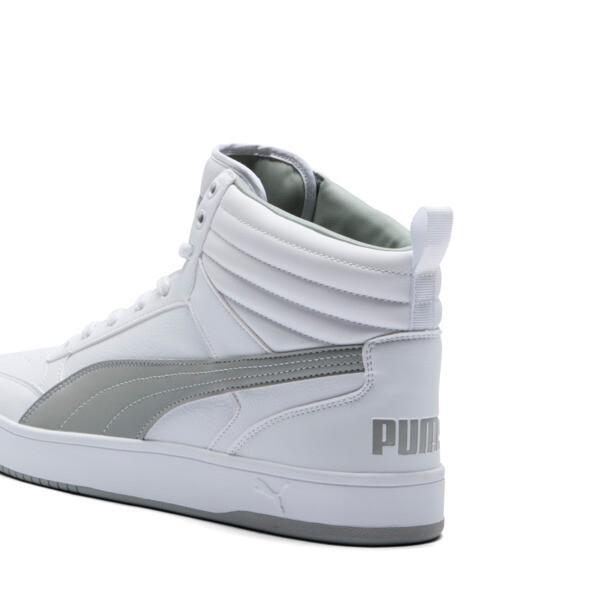 PUMA Dribble Mid Men's Sneakers in White/Smokey Grey Product Image