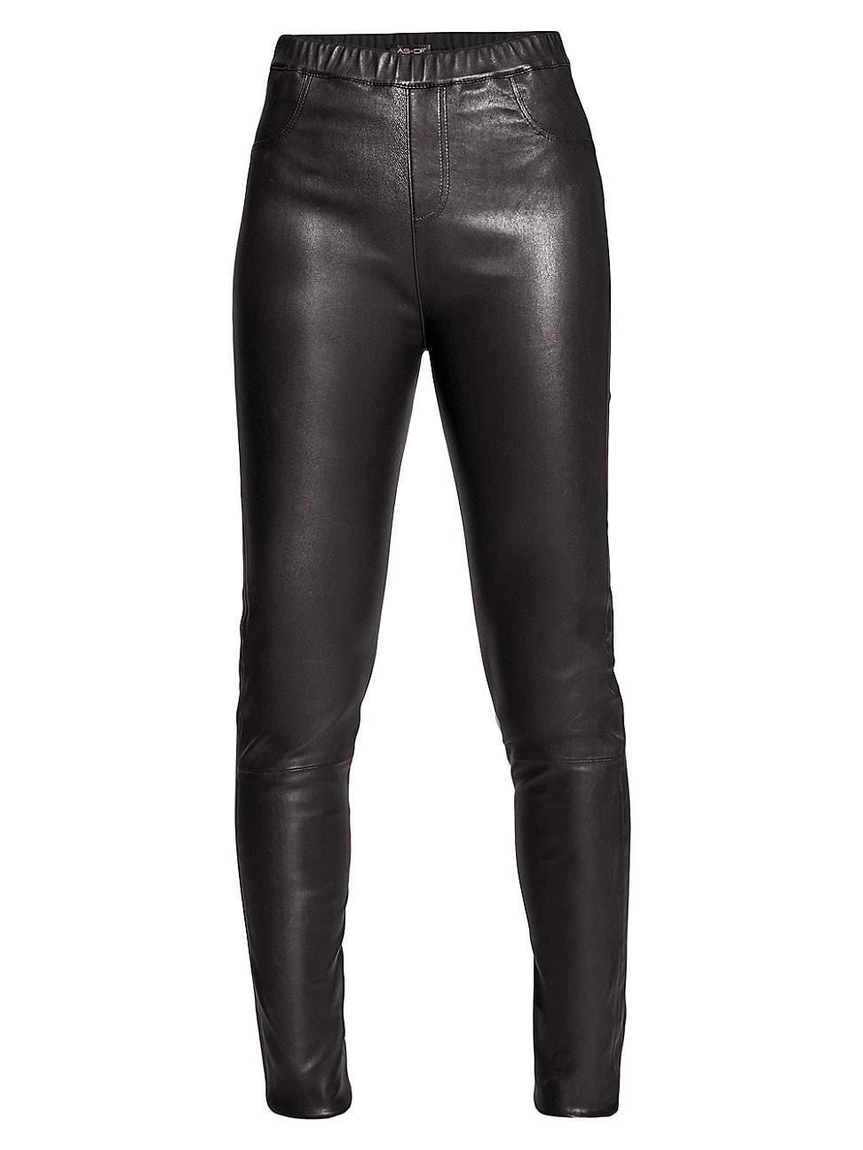 AS by DF Kiki Stretch Leather & Knit Leggings Product Image