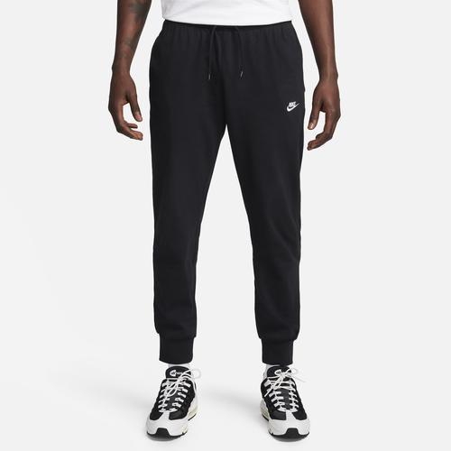 Nike Mens Nike Club Knit Joggers - Mens White/Black Product Image