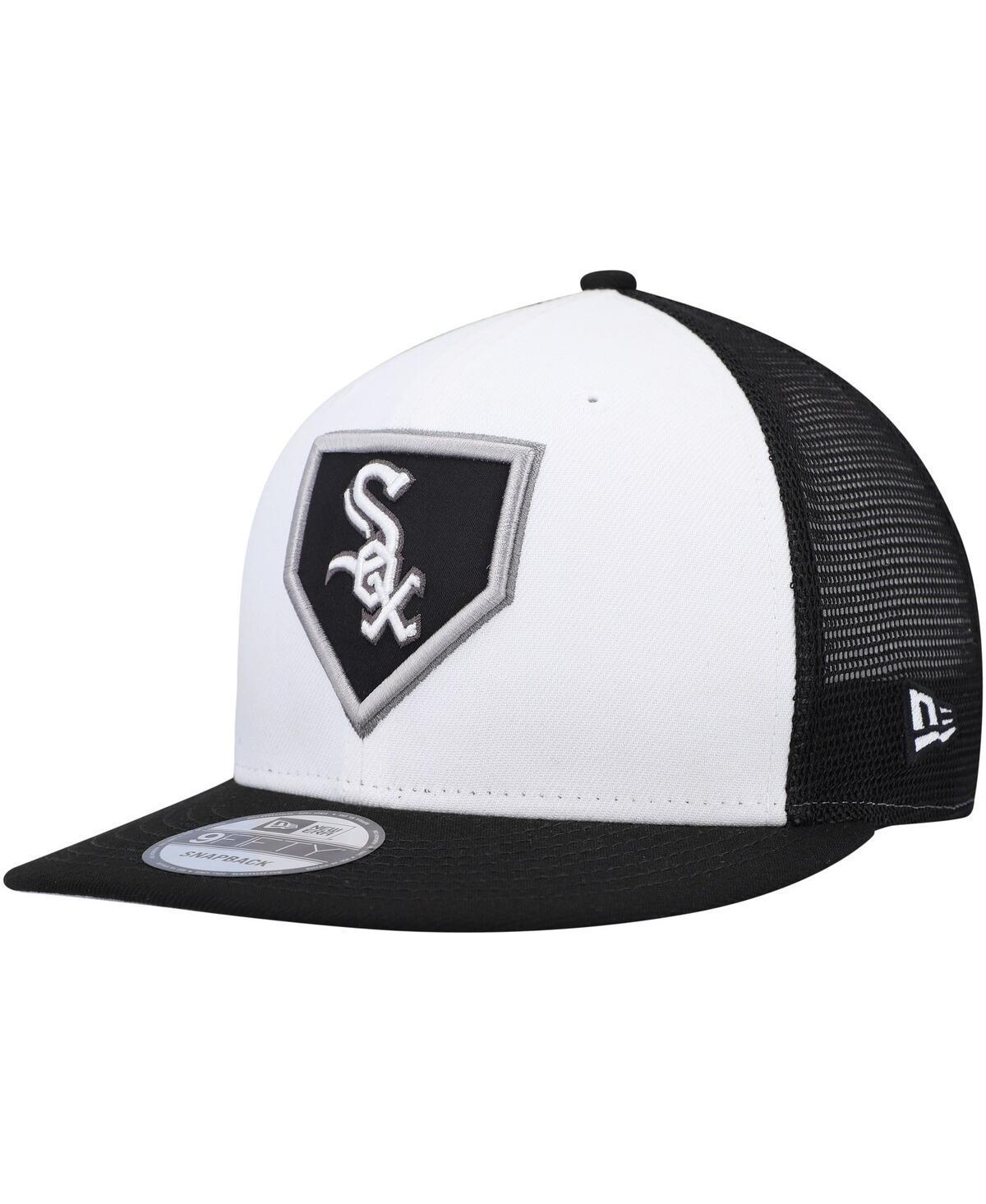 Mens New Era White Chicago White Sox 2022 Clubhouse Trucker 9Fifty Snapback Hat - White Product Image