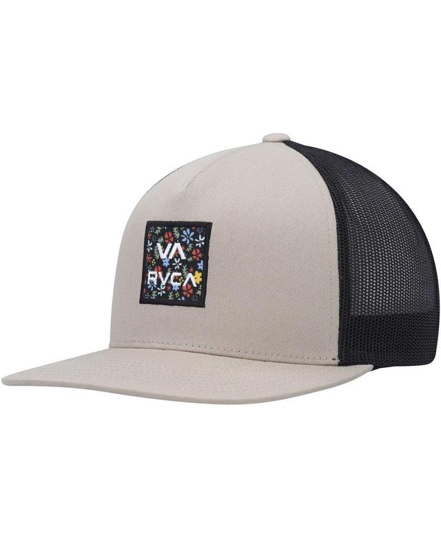 Mens Rvca Tan Va All The Way Print Trucker Snapback Hat Product Image