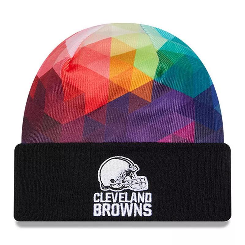 Mens New Era Cleveland Browns 2023 NFL Crucial Catch Cuffed Knit Hat Product Image