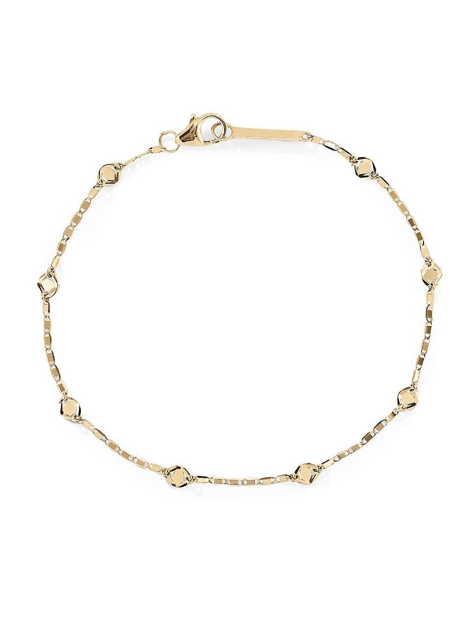 Womens Petite Malibu 14K Yellow Gold Chain Bracelet Product Image