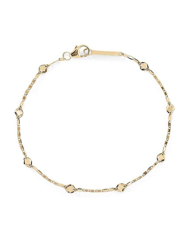 Womens Petite Malibu 14K Yellow Gold Chain Bracelet Product Image