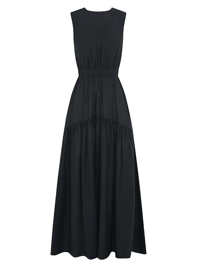 Womens Silk-Blend Sleeveless Maxi Dress Product Image