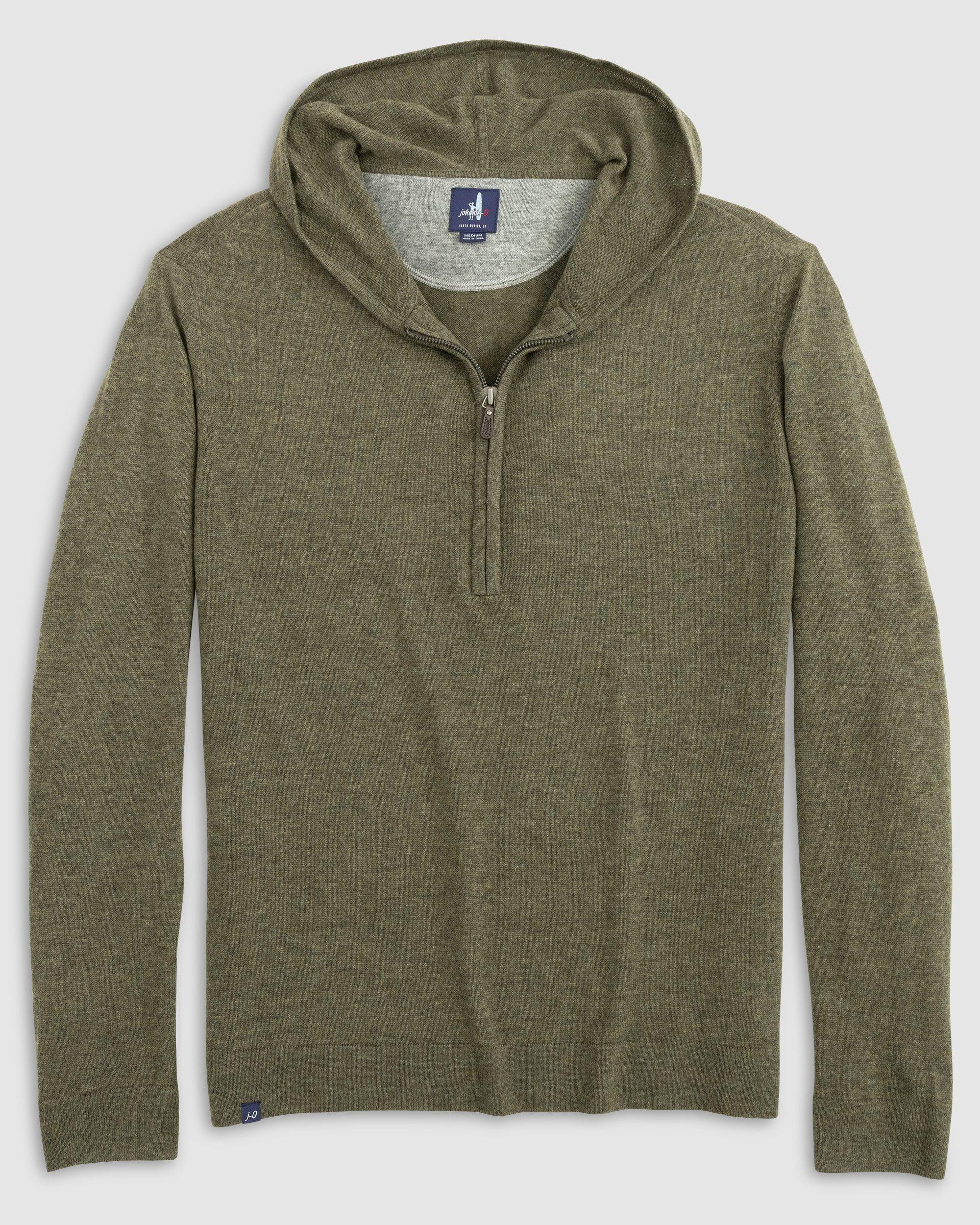 johnnie-O Mitch Wool Cashmere Blend 1/4 Zip Hoodie Product Image