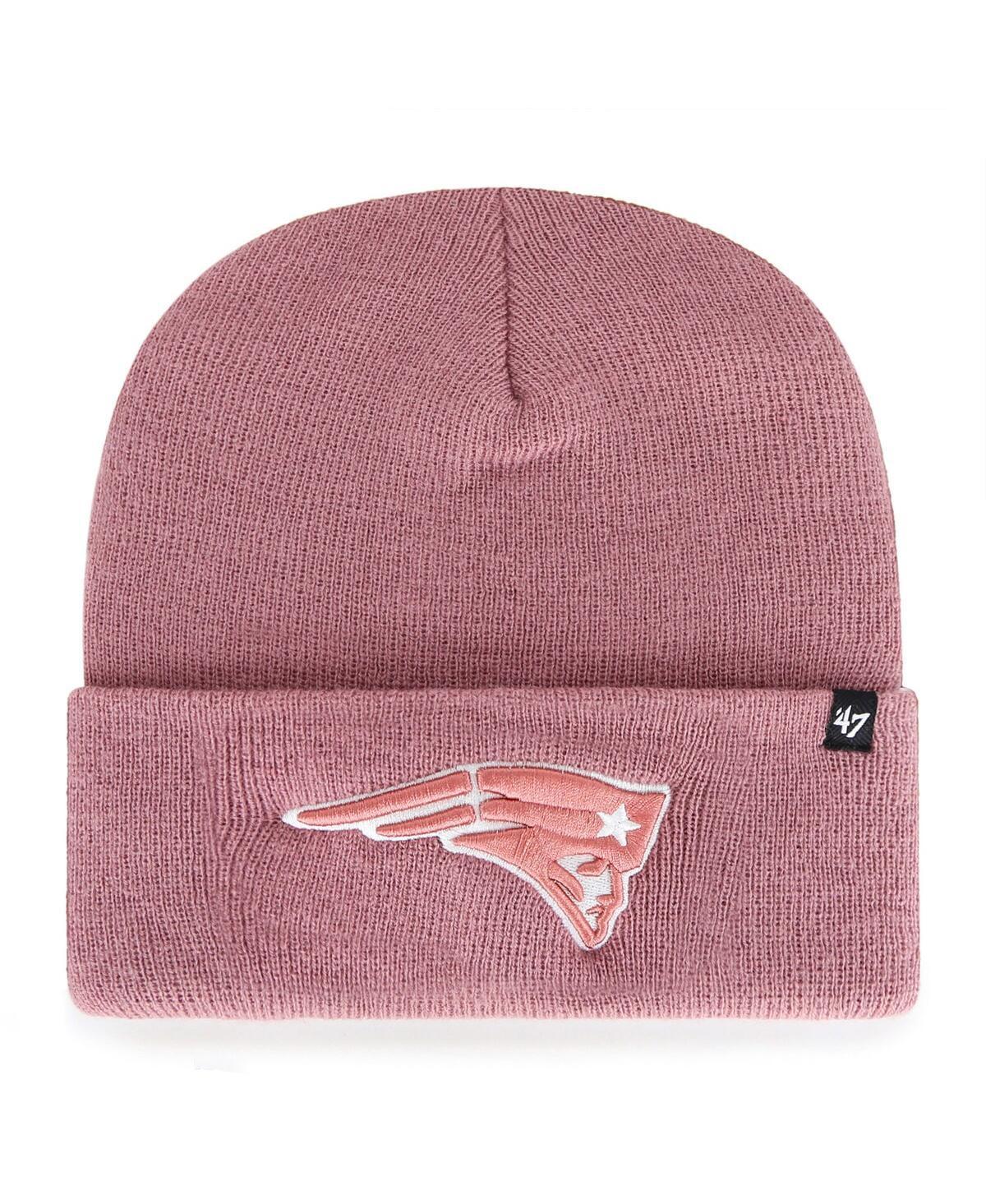 Womens 47 Brand Pink New England Patriots Haymaker Cuffed Knit Hat Product Image