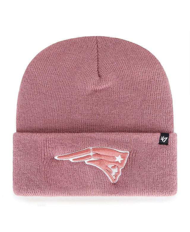 Womens 47 Brand Pink New England Patriots Haymaker Cuffed Knit Hat Product Image